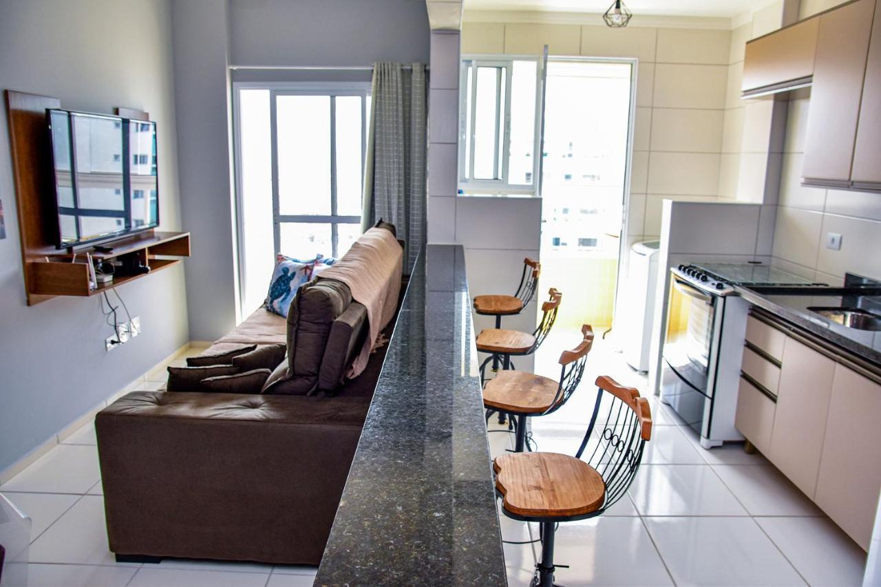 Apto C Wi-Fi A Beira-Mar Na Praia Jardim Real Sp Apartment Praia Grande  Luaran gambar