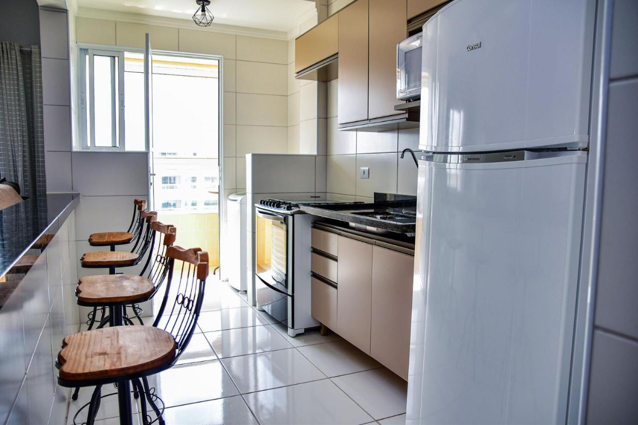 Apto C Wi-Fi A Beira-Mar Na Praia Jardim Real Sp Apartment Praia Grande  Luaran gambar