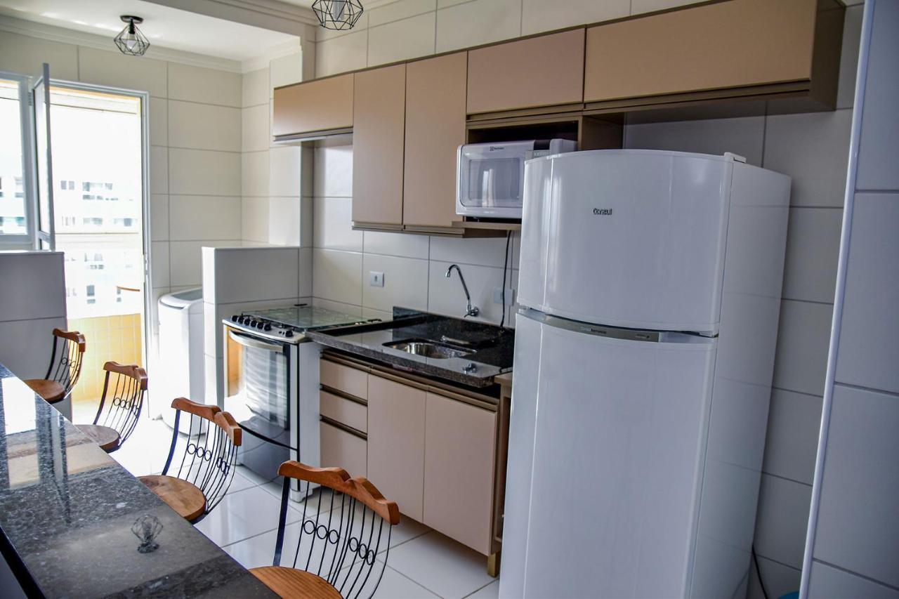 Apto C Wi-Fi A Beira-Mar Na Praia Jardim Real Sp Apartment Praia Grande  Luaran gambar